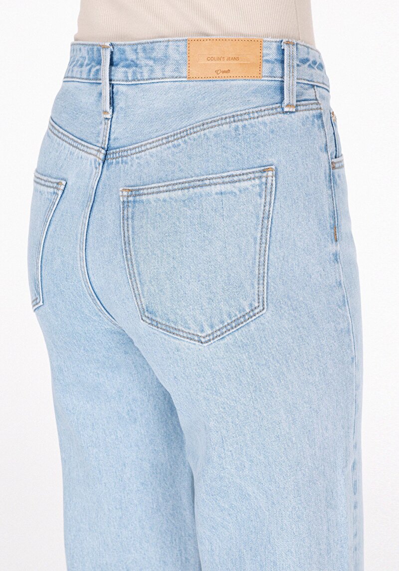 Regular Fit   Kadın İndigo Jean Pantolon