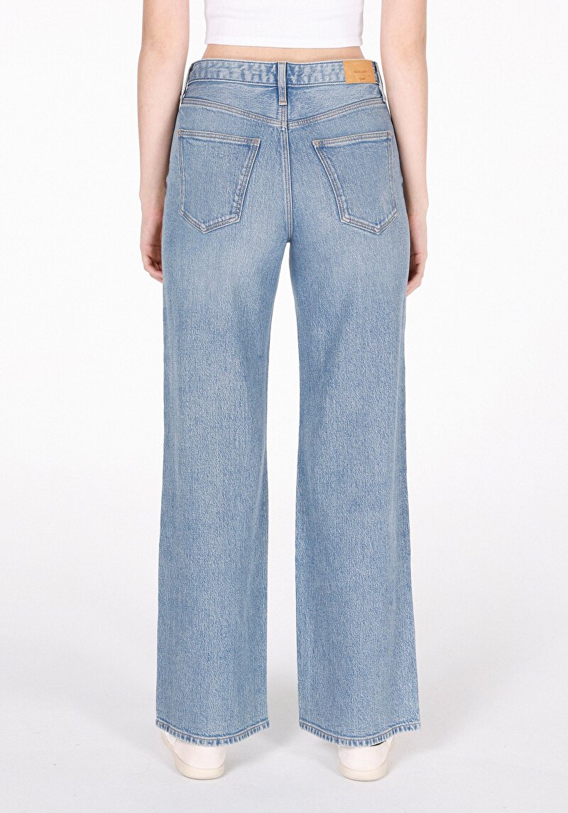 Regular Fit Kadın İndigo Jean Pantolon