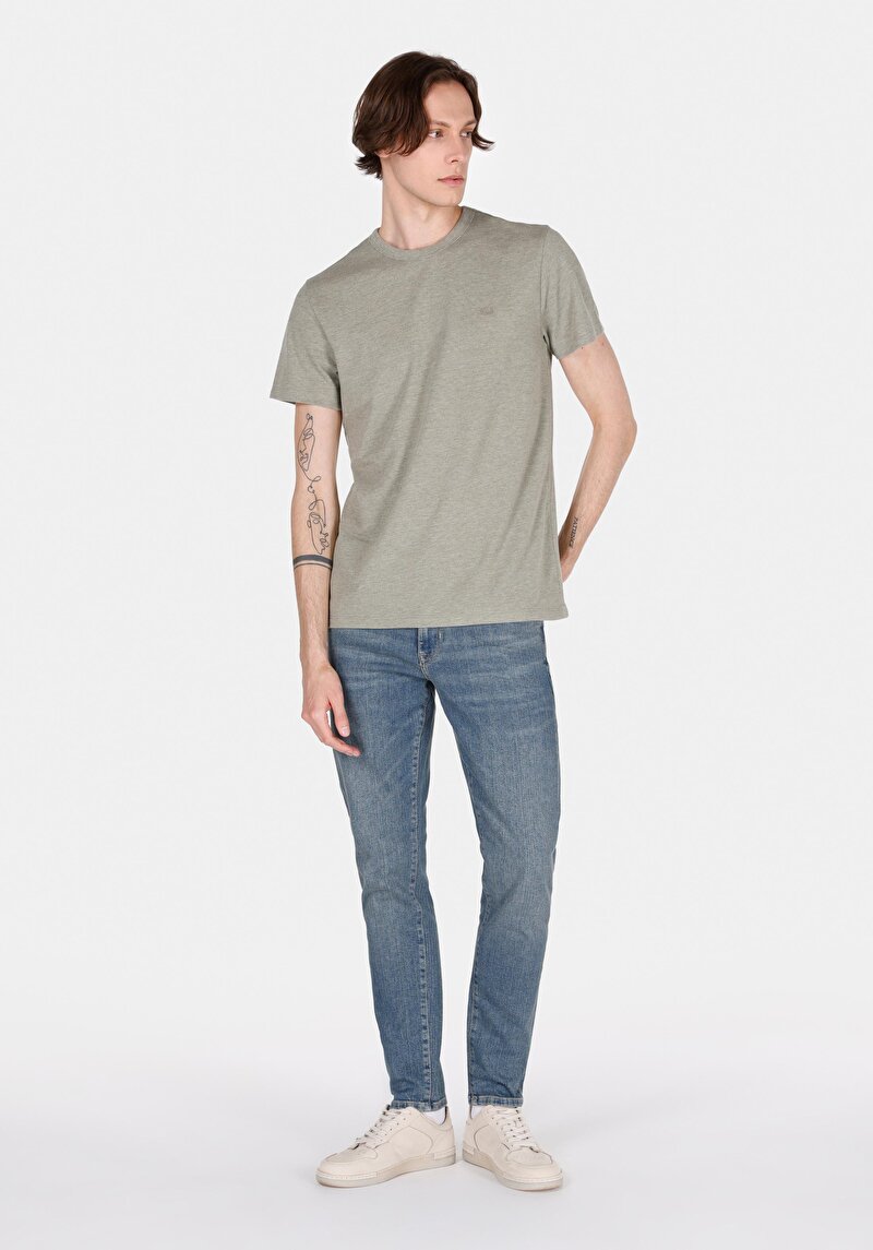 Slim Fit Erkek İndigo Jean Pantolon