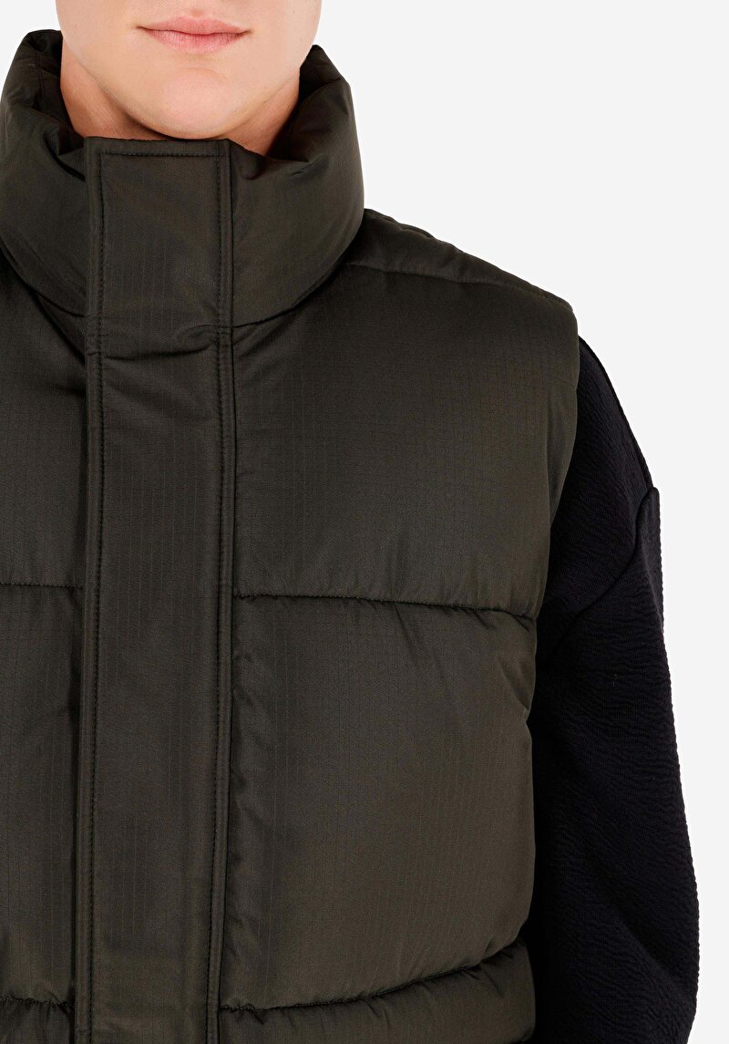 Regular Fit     Erkek Yeşil Yelek