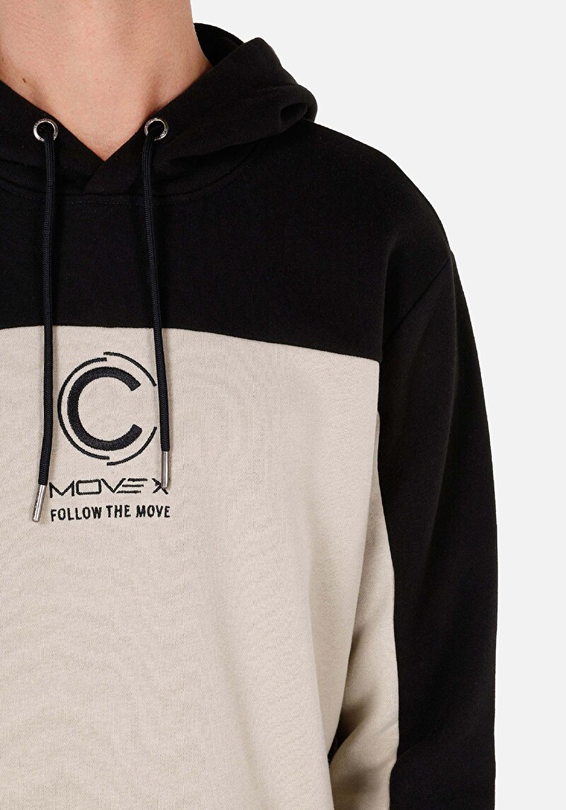 Regular Fit   Erkek Siyah Sweatshirt