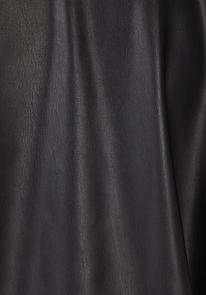 Regular Fit Dokuma Shirt Neck Kadın Siyah Uzun Kol Gömlek