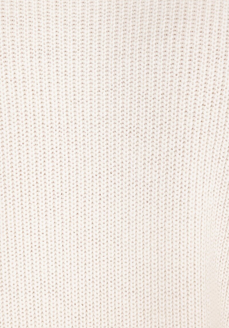 Regular Fit Dik Yaka  Erkek Ekru Kazak