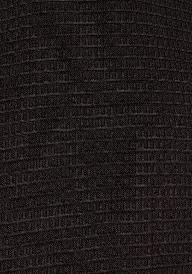 Regular Fit Pamuklu Yuvarlak Yaka Jakarlı Erkek Antrasit Triko Kazak