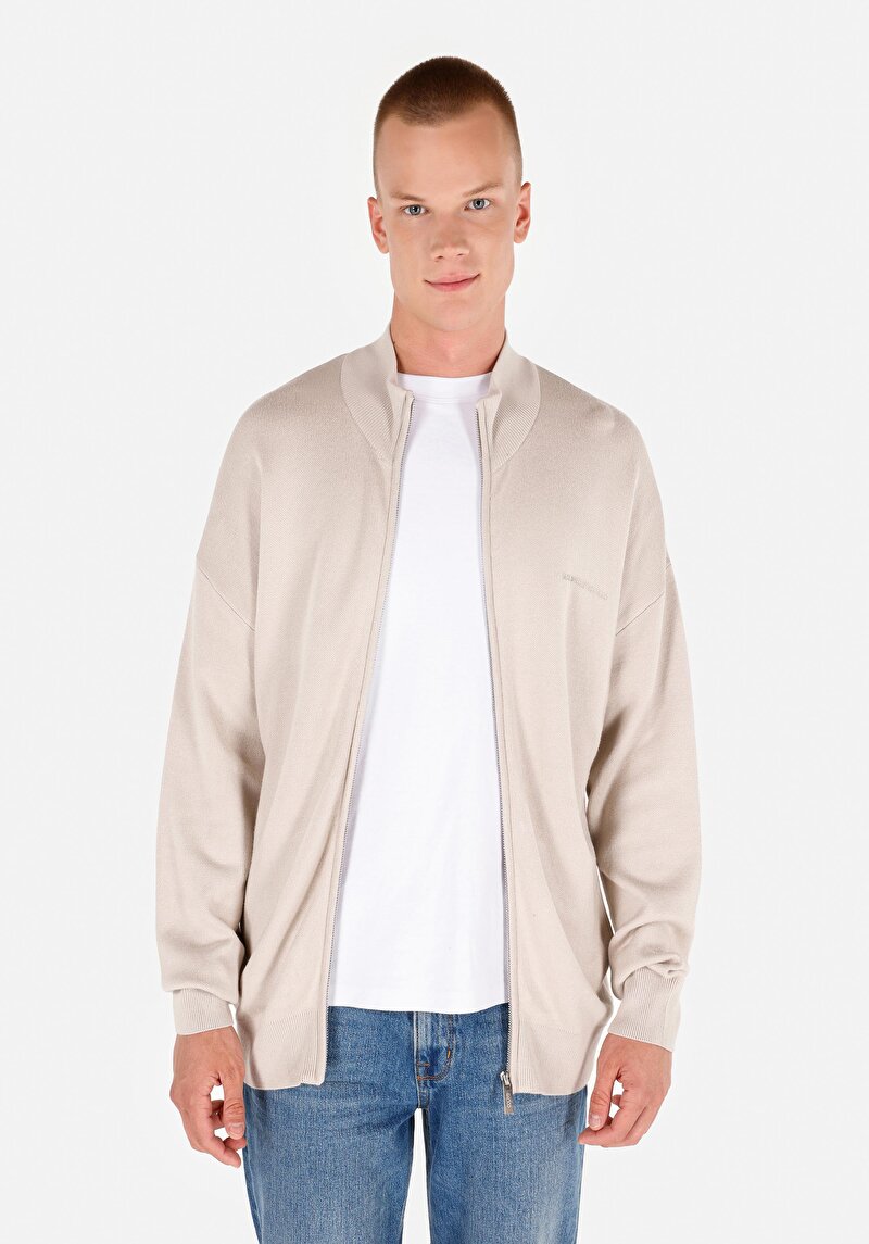 Regular Fit Erkek Bej Hırka