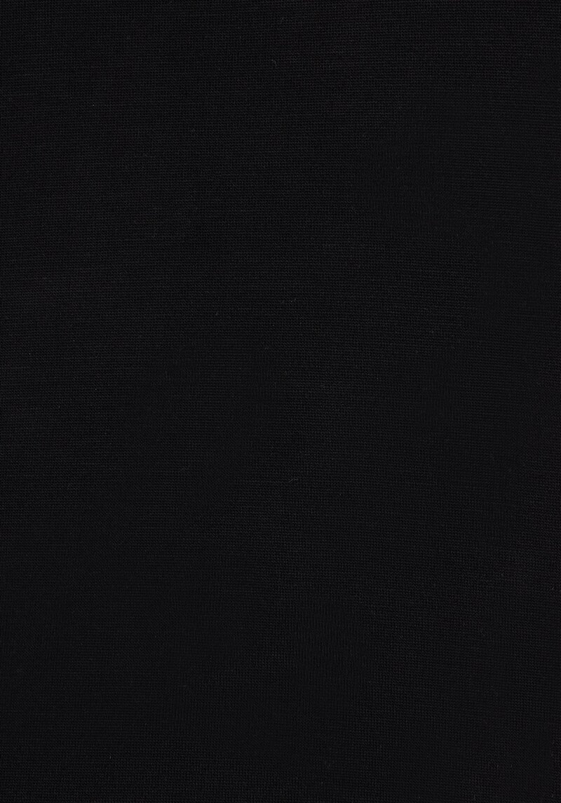 Regular Fit Yuvarlak Yaka Düz Kadın Siyah Kısa Kol Örme Tişört