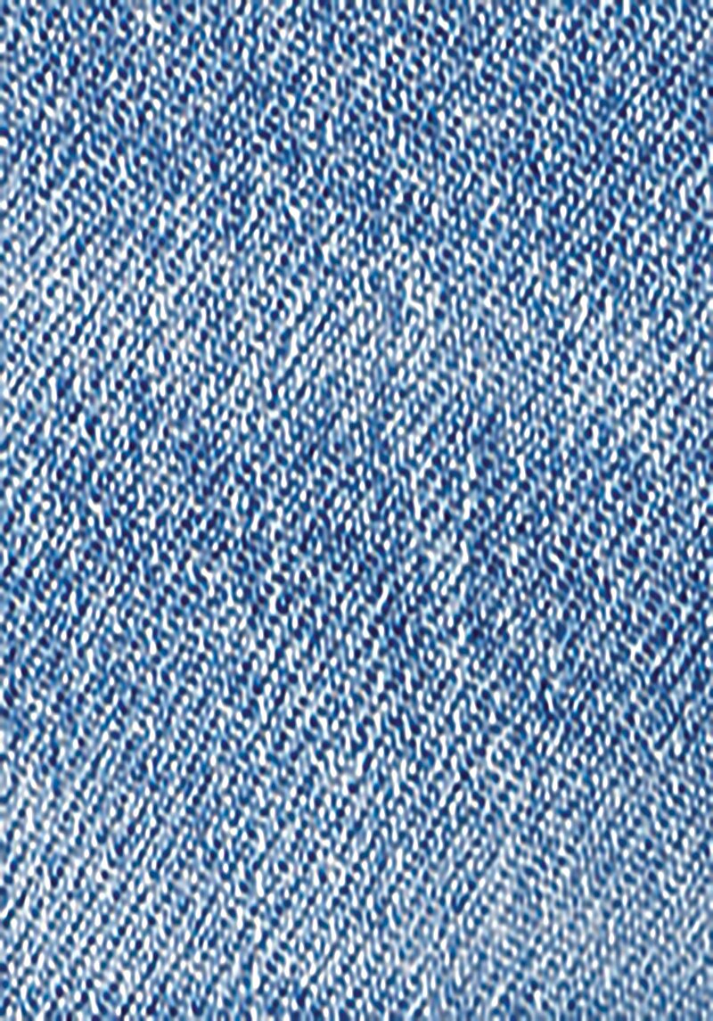 Straight Fit Yüksek Bel Düz Paça Kadın Denim Jean Fermuarlı Pantolon