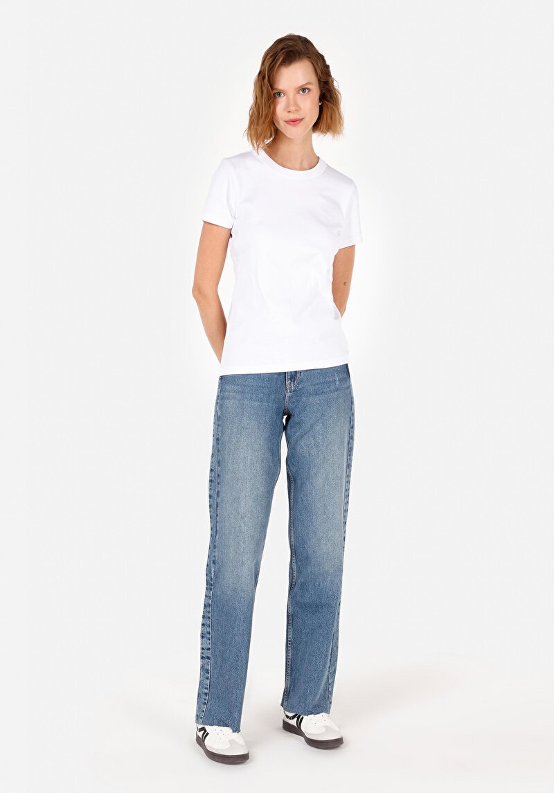 Straight Fit   Kadın Denim Jean Pantolon