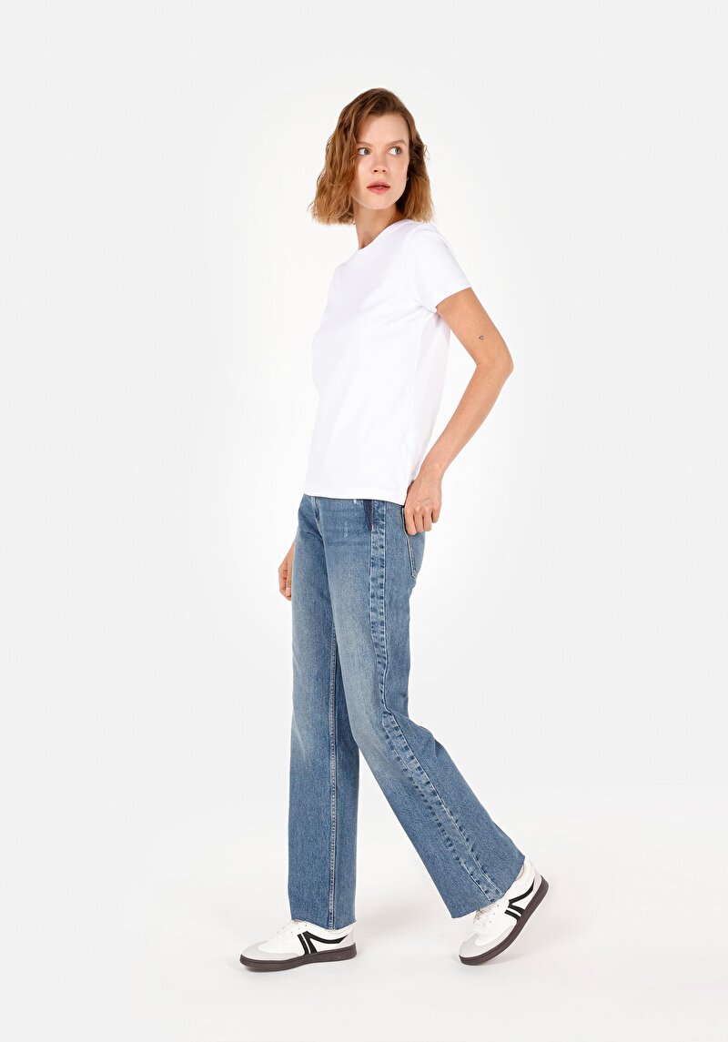 Straight Fit   Kadın Denim Jean Pantolon