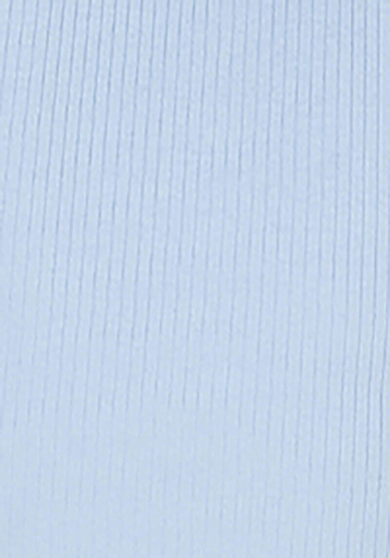 Slim Fit Polo Yaka Düz Kadın Mavi Kısa Kol Tişört