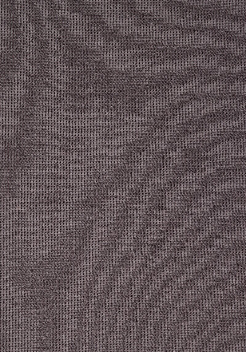 Regular Fit Yuvarlak Yaka Düz Pamuklu Erkek Gri Uzun Kol Tişört