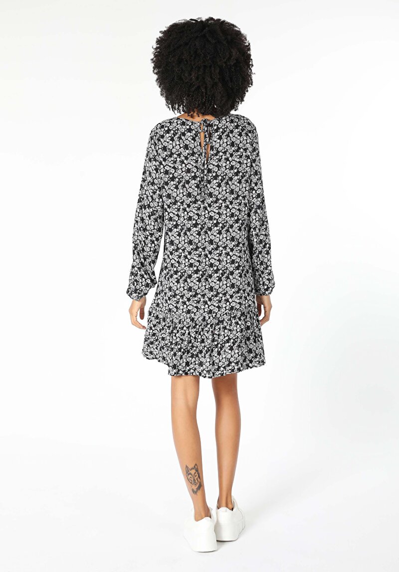 Regular Fit Kadın Siyah Elbise