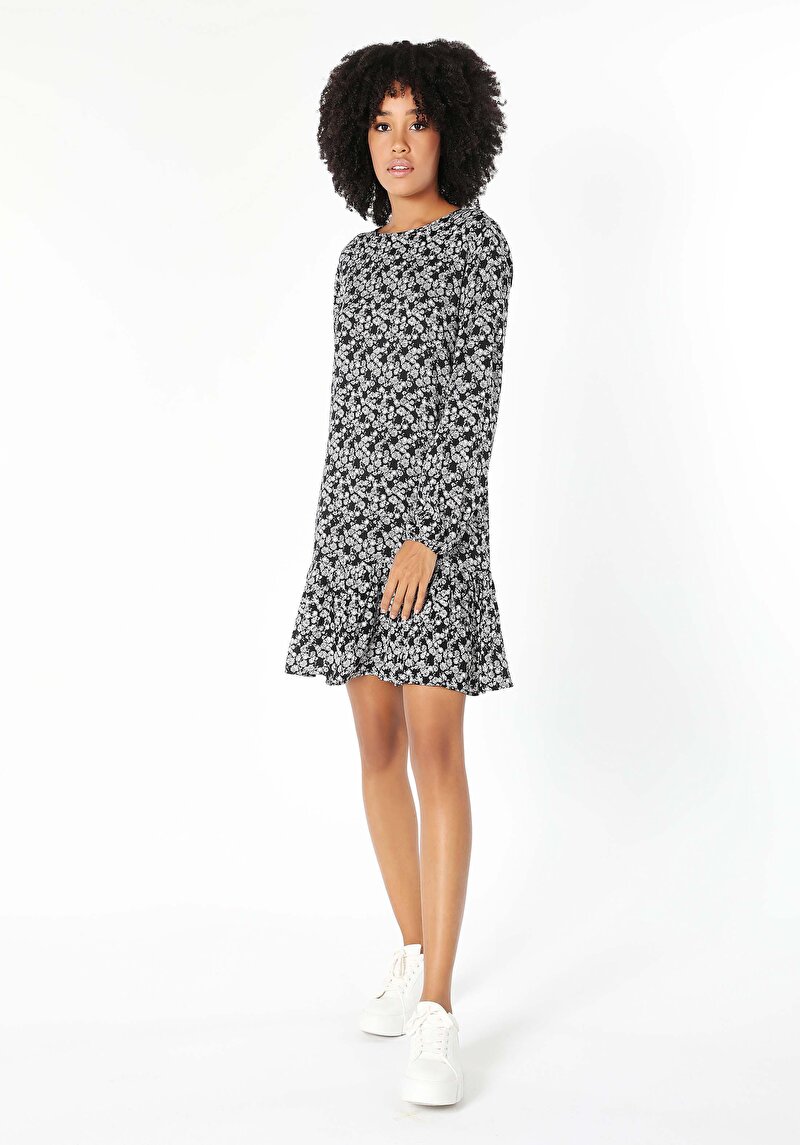 Regular Fit Kadın Siyah Elbise