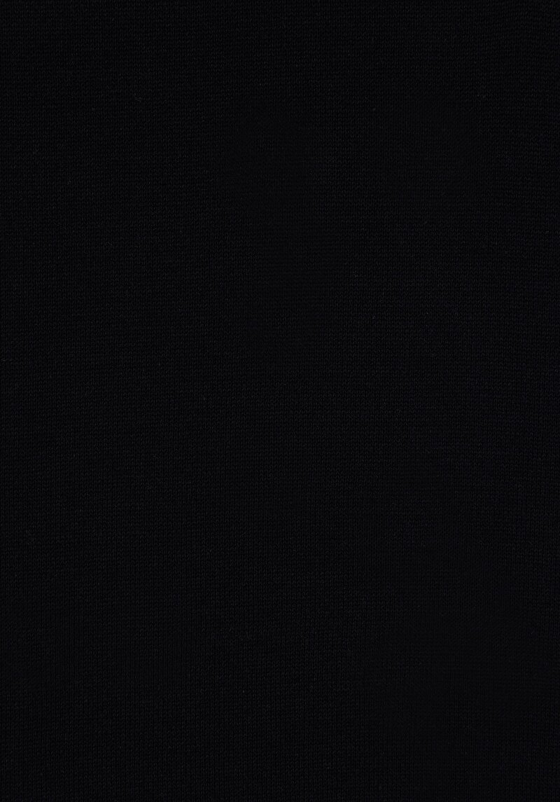 Comfort Fit Yuvarlak Yaka Cepli Jakarlı Erkek Siyah Kazak