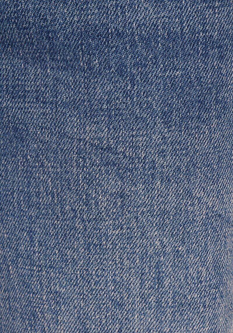 Straight Fit Orta Bel Düz Paça Kadın İndigo Jean Pantolon