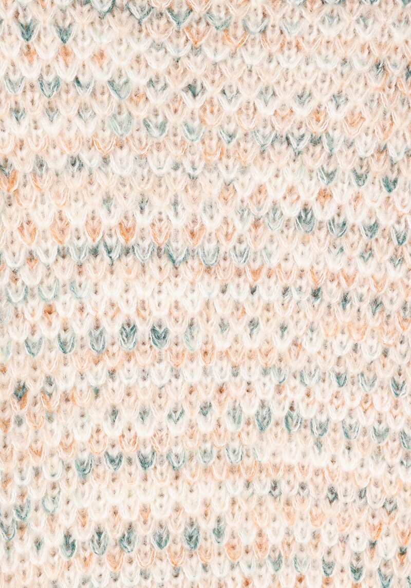 Regular Fit Yuvarlak Yaka  Kadın Çok Renkli Kazak