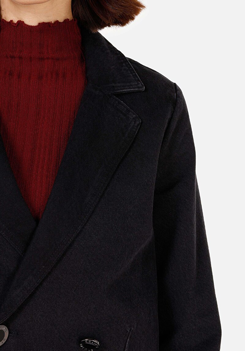 Slim Fit    Kadın Mavi Ceket