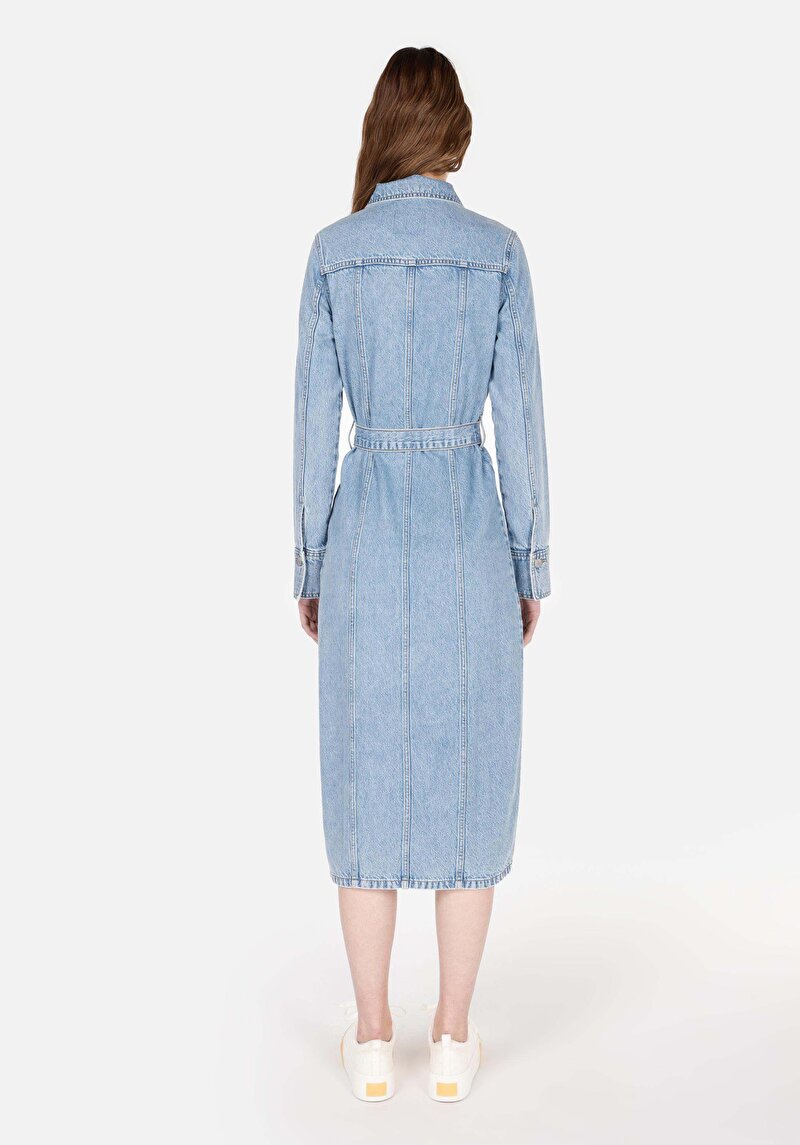 Slim Fit Kadın Uzun Kol Elbise