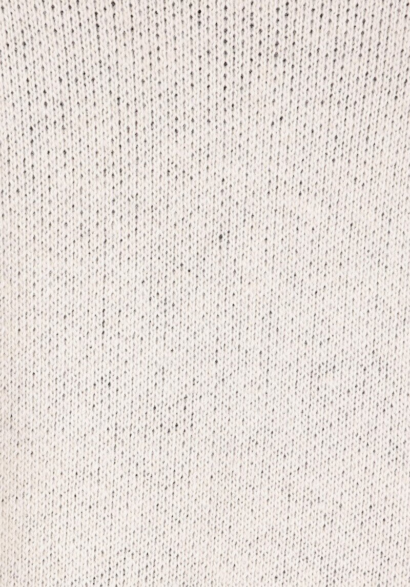 Comfort Fit Yuvarlak Yaka  Kadın Ekru Kazak