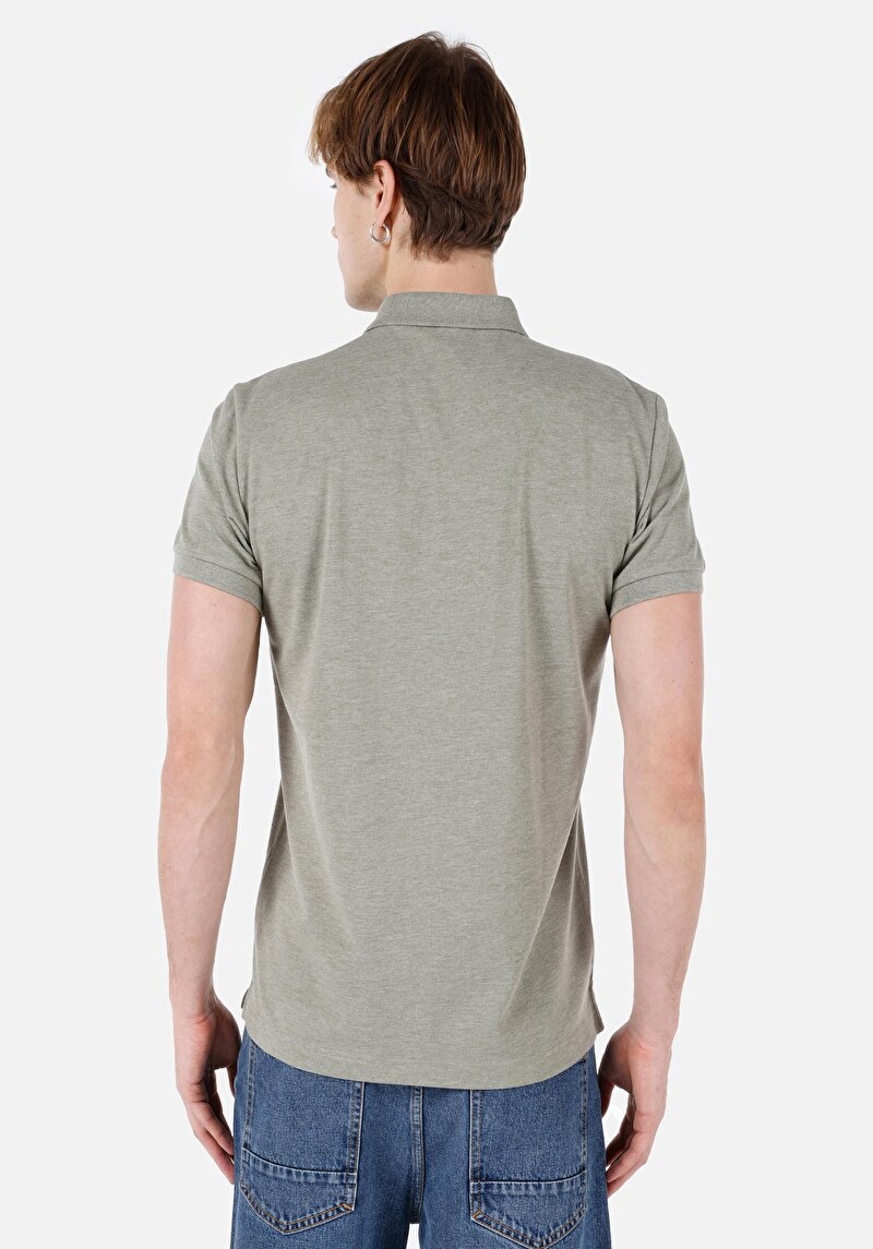 Classic Fit Polo Yaka Düz Erkek Kısa Kol Tişört