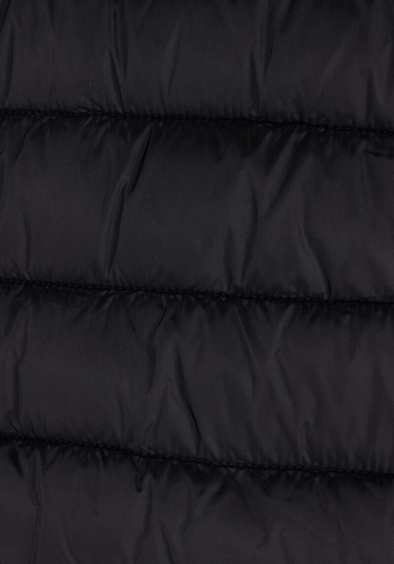 Slim Fit     Erkek Siyah Mont