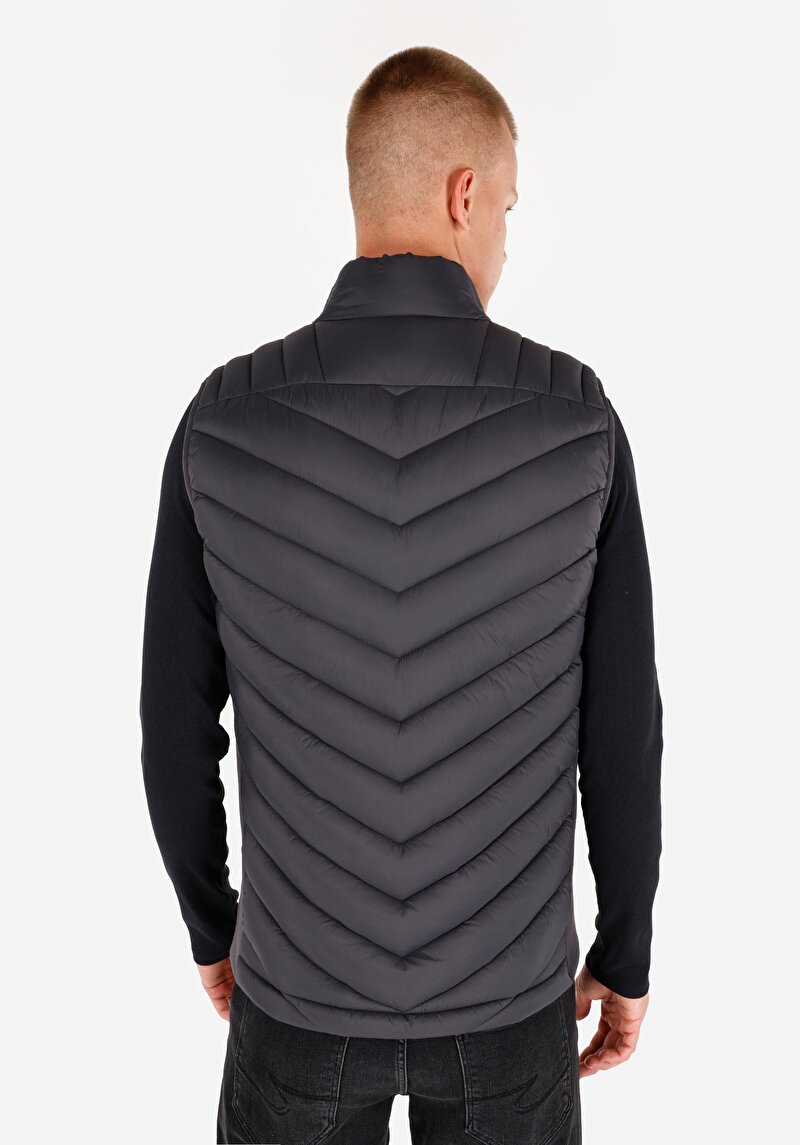 Slim Fit Erkek Antrasit Yelek