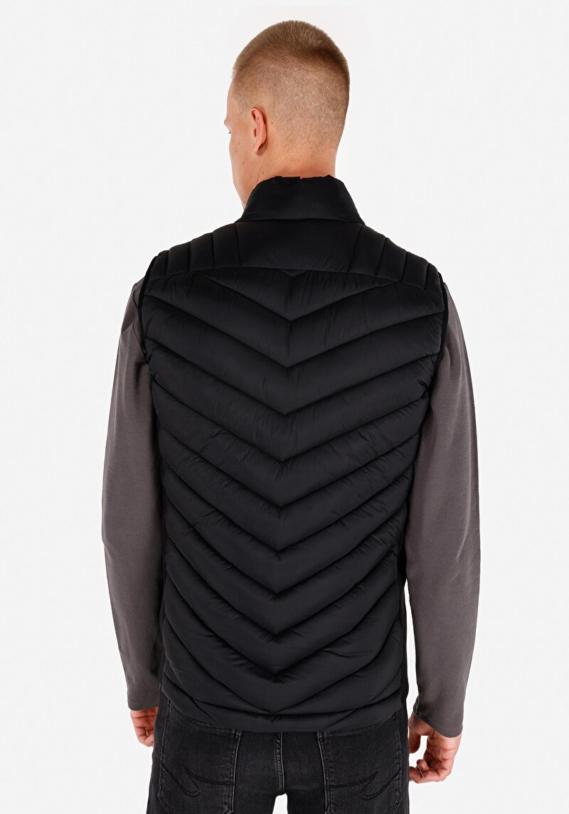 Slim Fit     Erkek Siyah Yelek