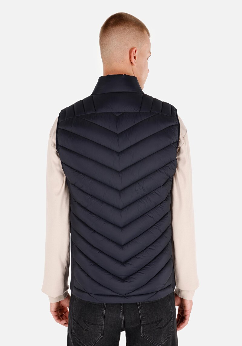 Slim Fit     Erkek Lacivert Yelek