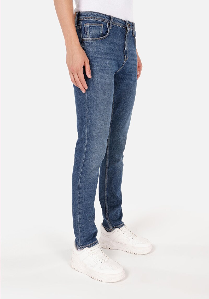Straight Fit Erkek Siyah Jean Pantolon