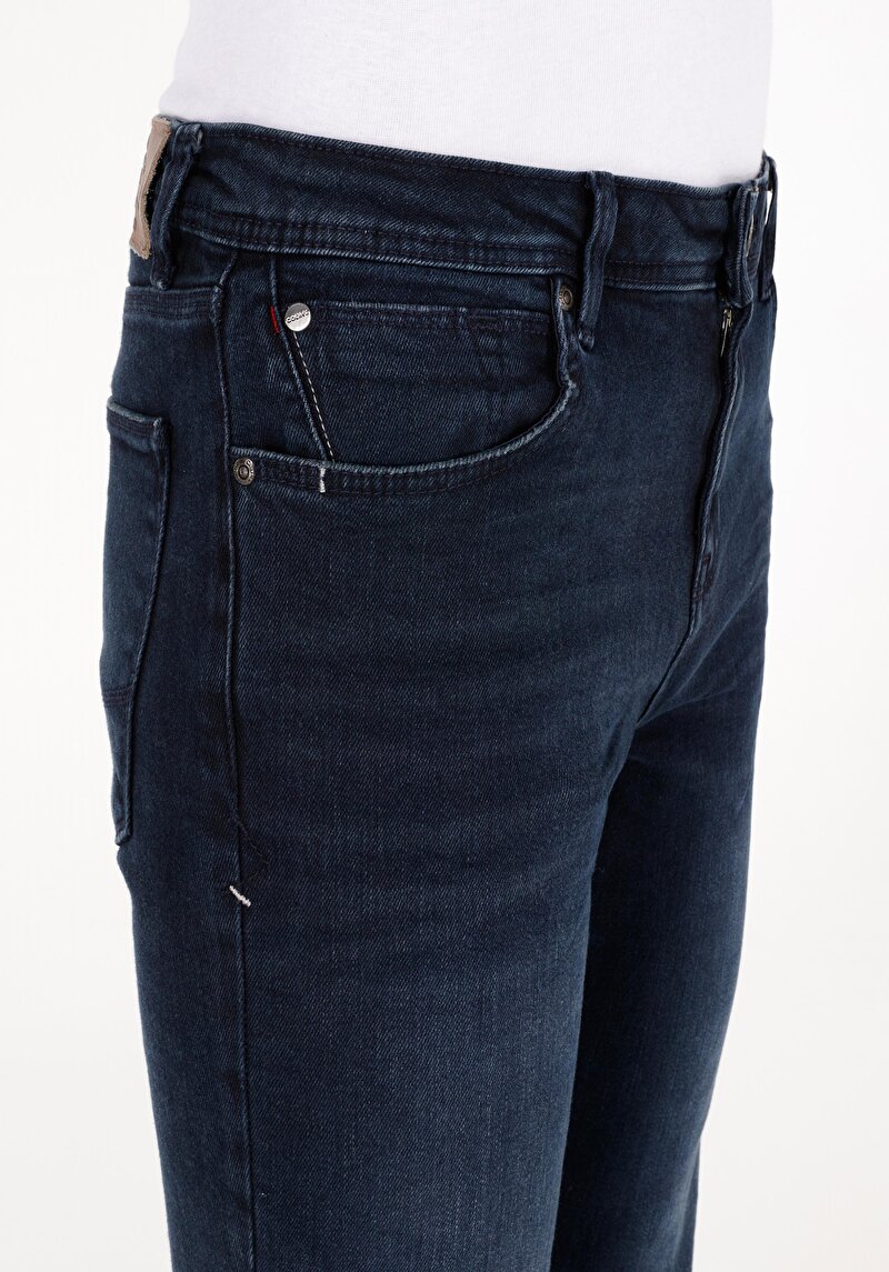 Straight Fit   Erkek İndigo Jean Pantolon