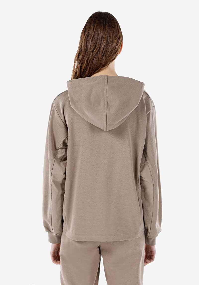 Regular Fit Yuvarlak Yaka Düz Kadın  Sweatshirt