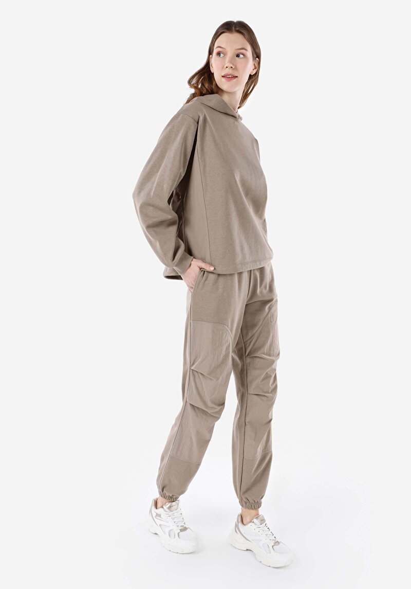 Regular Fit Yuvarlak Yaka Düz Kadın  Sweatshirt