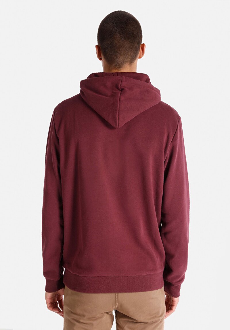 Regular Fit Erkek Bordo Sweatshirt
