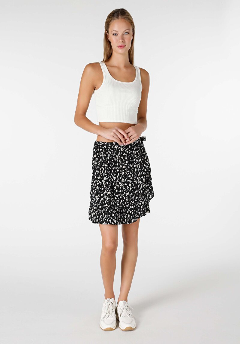 Mini Kadın Siyah Etek