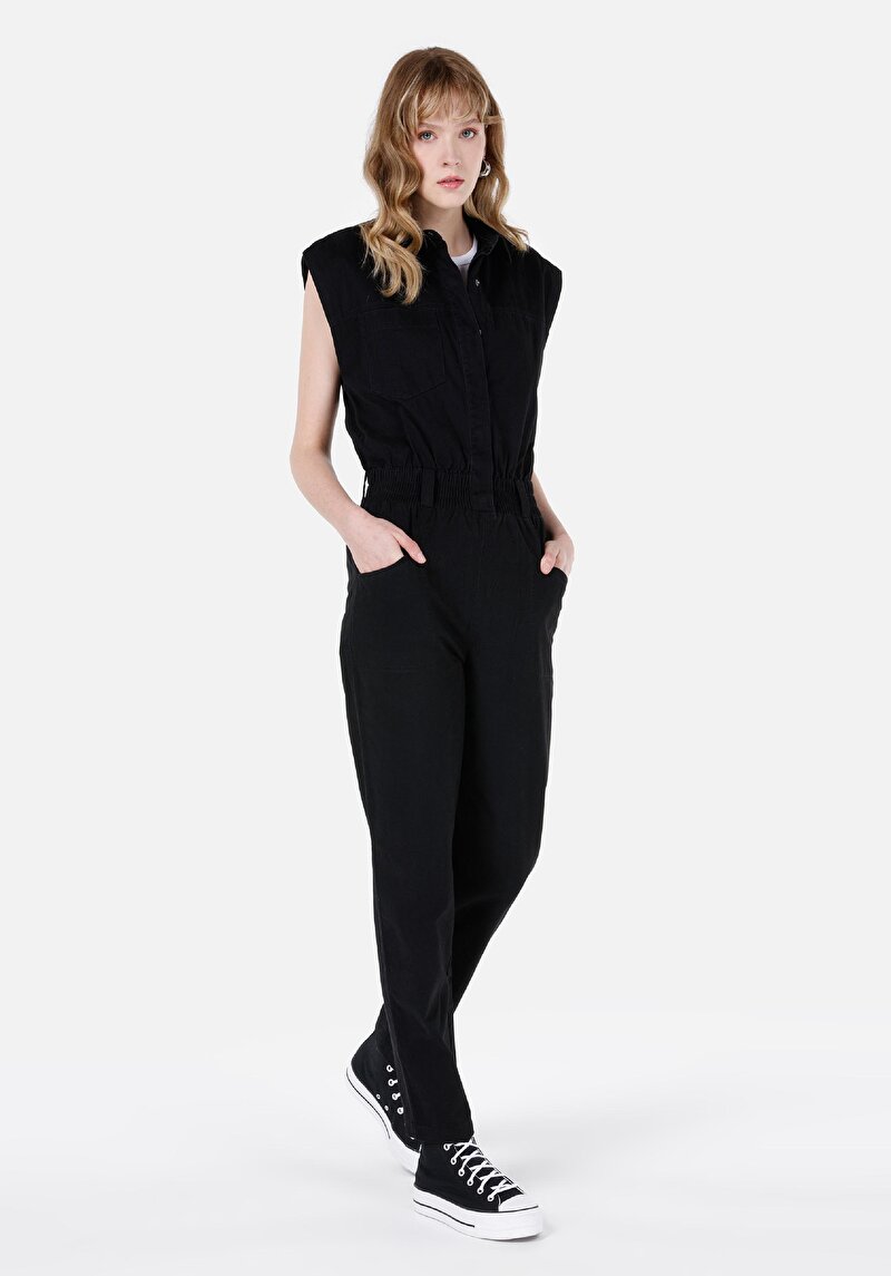 Regular Fit Kadın Siyah Elbise