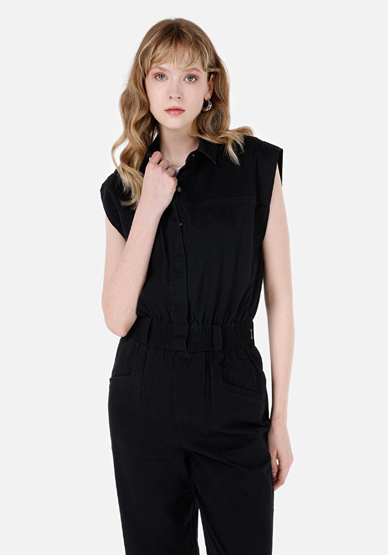 Regular Fit Kadın Siyah Elbise