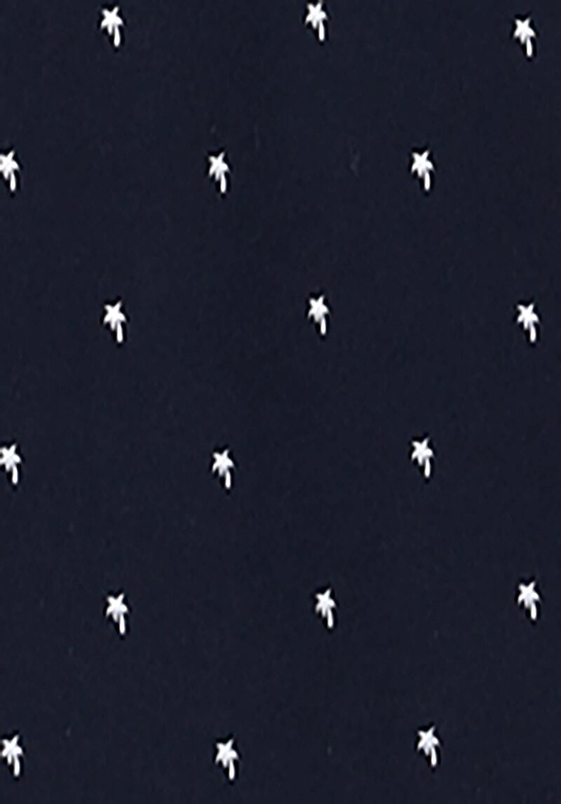 Regular Fit Polo Yaka Baskılı Örme Erkek Lacivert Kısa Kol Tişört