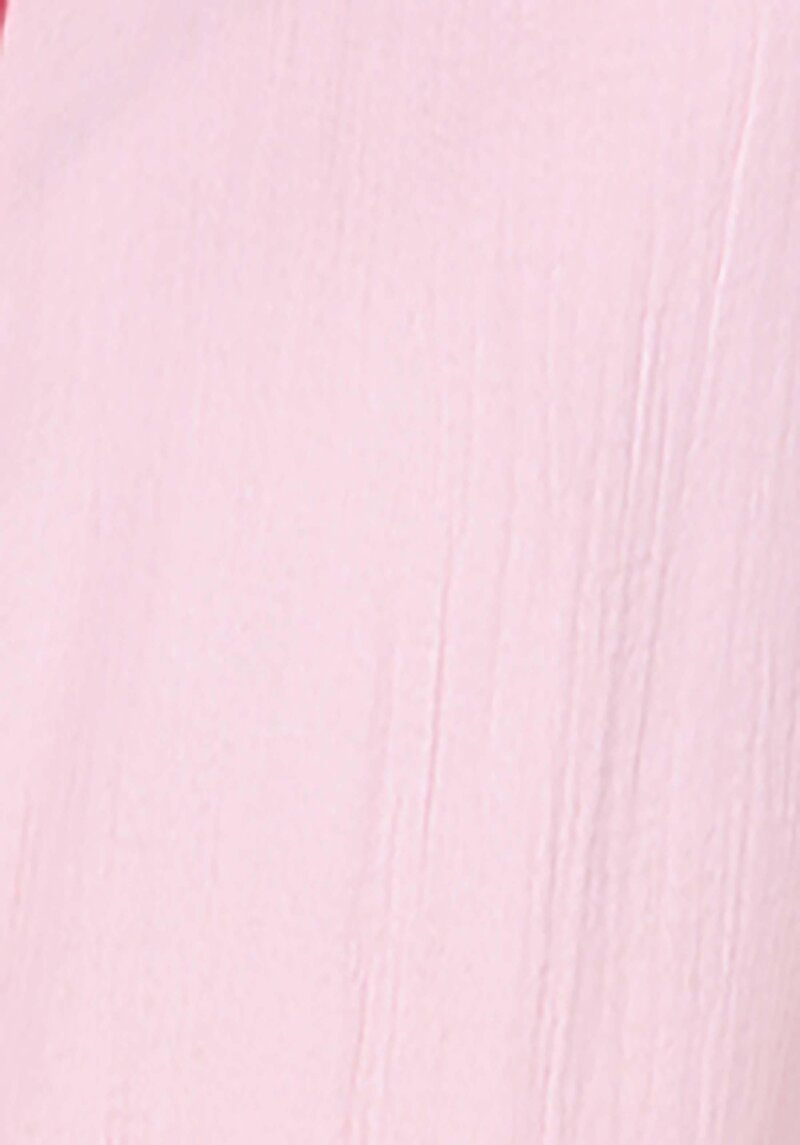 Regular Fit Shirt Neck Düz Kadın Pembe Kısa Kol Gömlek