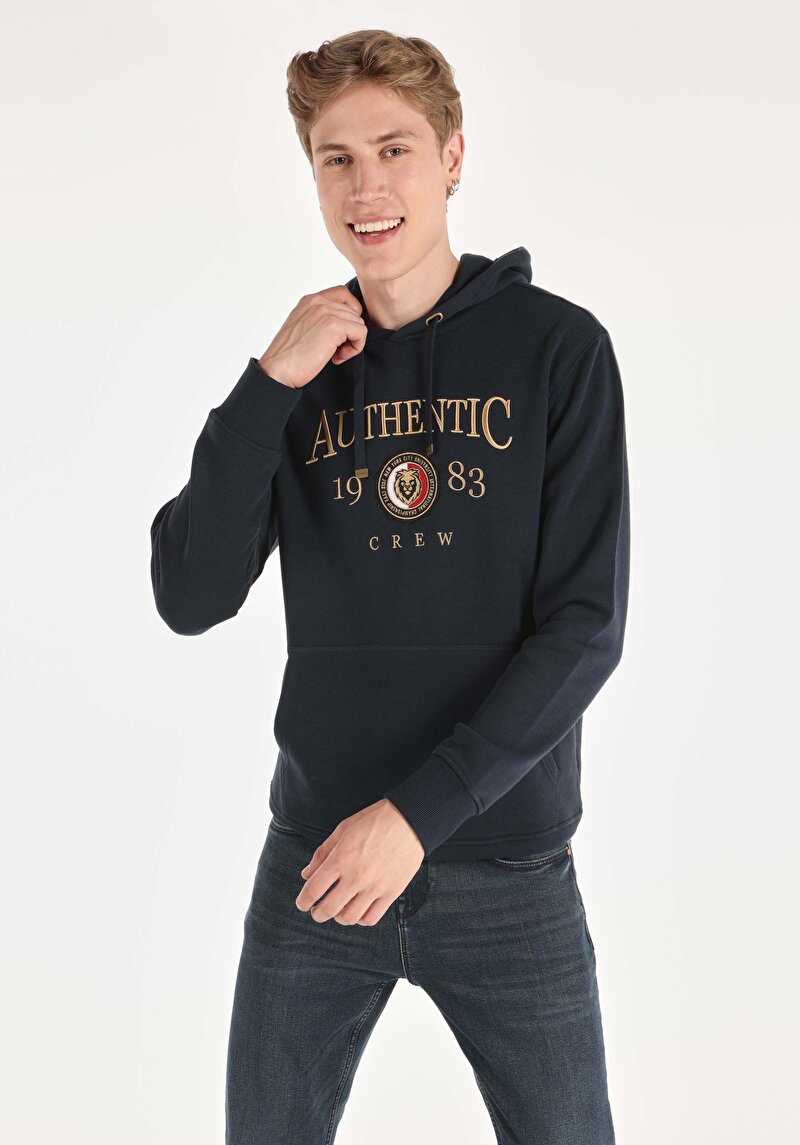 Regular Fit Erkek Lacivert Sweatshirt