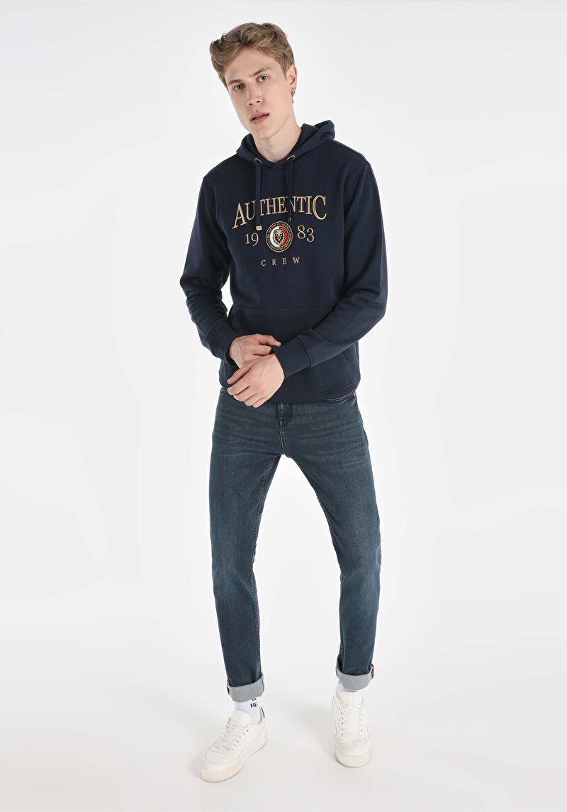 Regular Fit Erkek Lacivert Sweatshirt