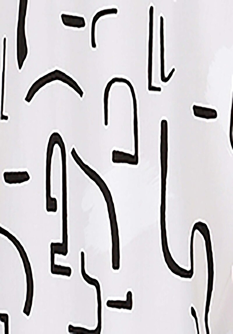 Regular Fit Shirt Neck Baskılı Erkek Bej Kısa Kol Gömlek