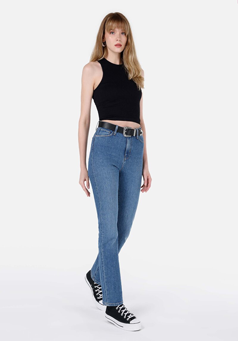Slim Fit Kadın Siyah Atlet