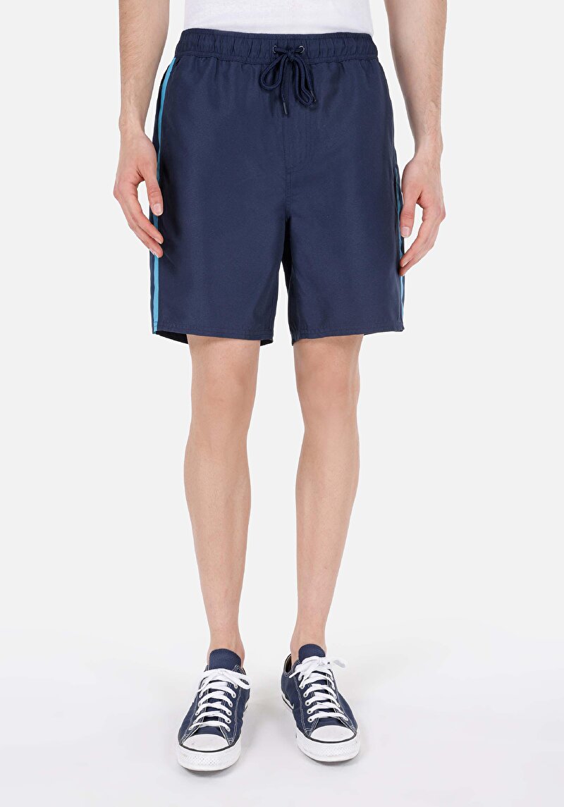 Slim Fit Erkek Lacivert Deniz Şortu