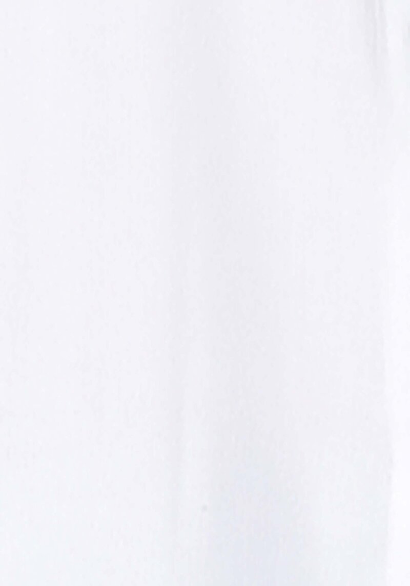 Regular Fit Shirt Neck Düz Kadın Beyaz Roll-Up Gömlek