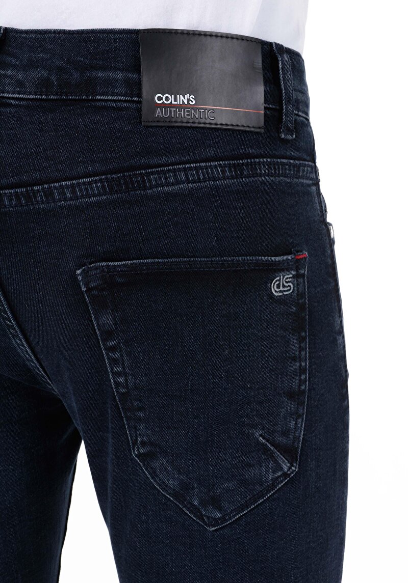 Skinny Fit Düşük Bel Dar Paça Erkek Cepli Denim Jean Pantolon