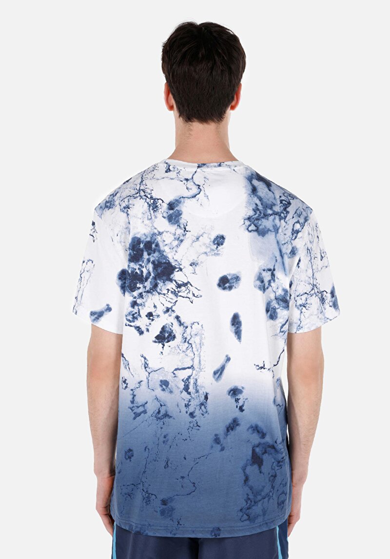 Comfort Fit Yuvarlak Yaka Erkek Beyaz Kısa Kol Tişört