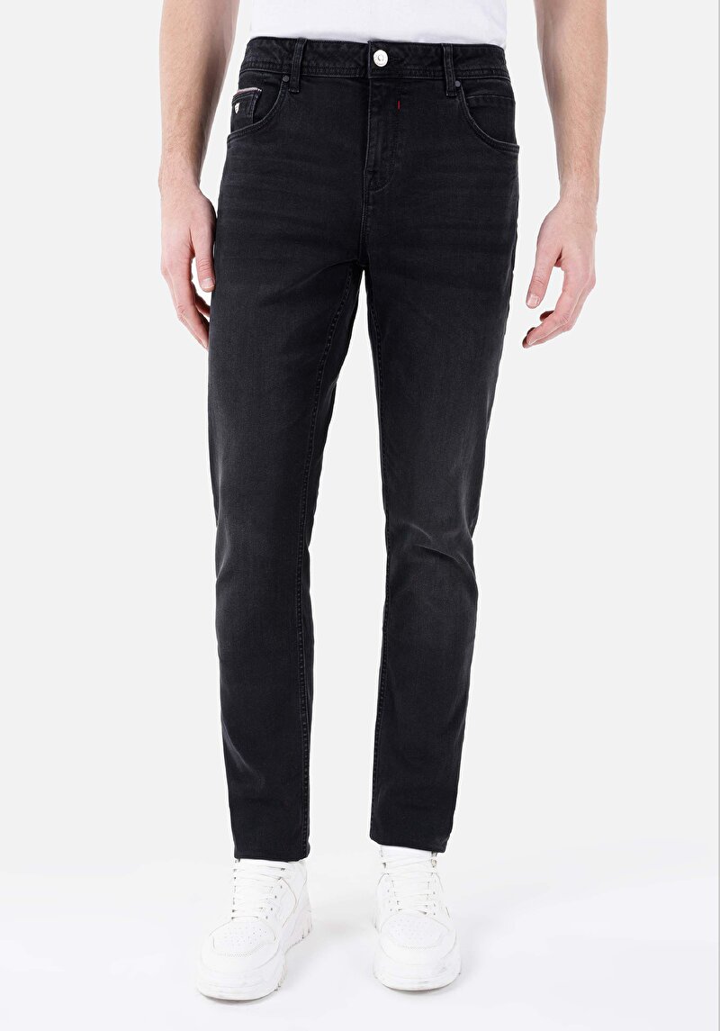 Straight Fit Düşük Bel Düz Paça Erkek Denim Jean Pantolon