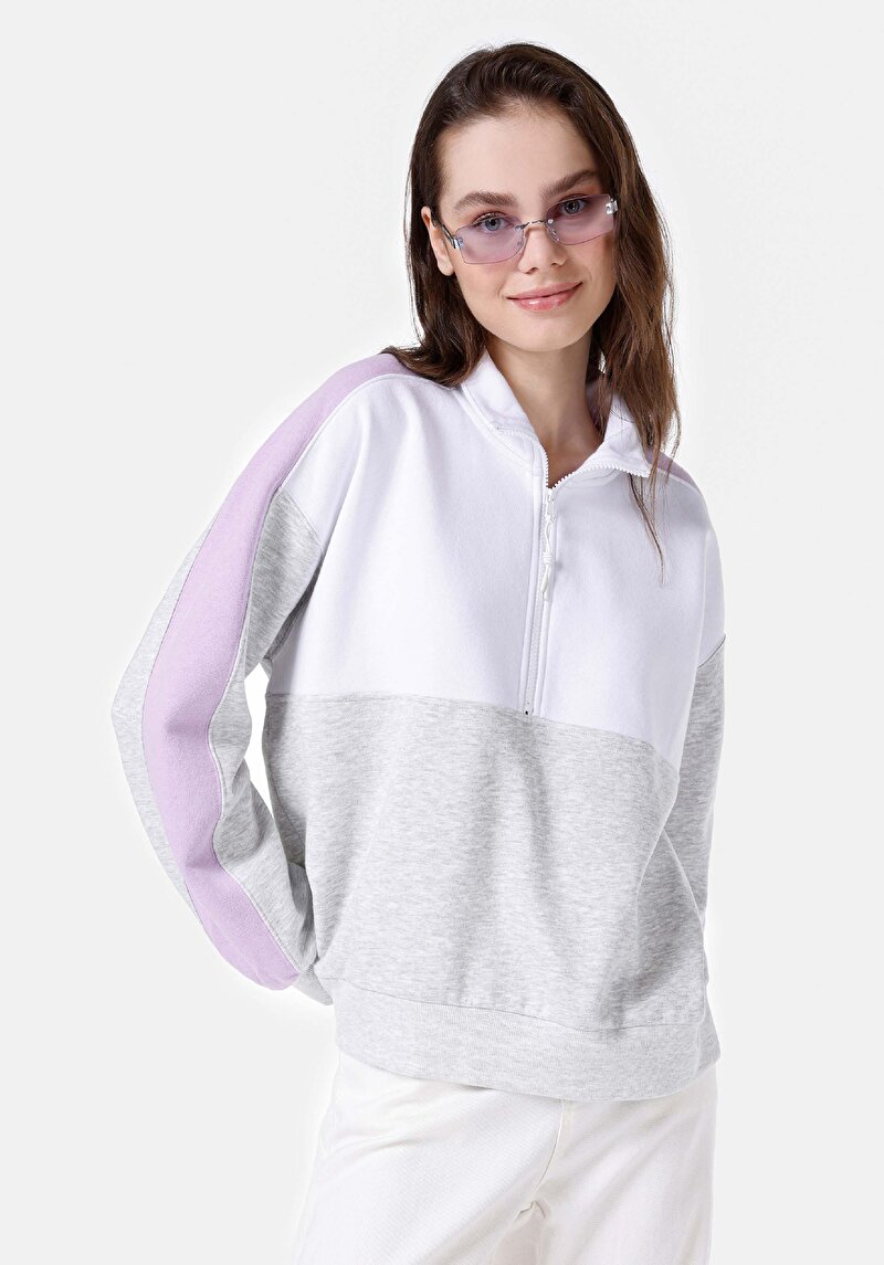 Regular Fit Kadın Çok Renkli Sweatshirt Cl1067253