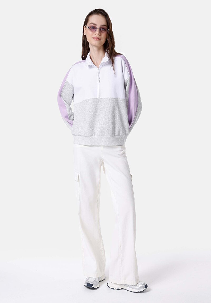 Regular Fit   Kadın Çok Renkli Sweatshirt Cl1067253