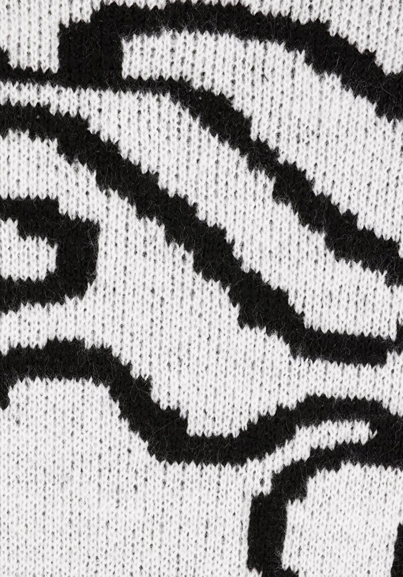 Regular Fit Yuvarlak Yaka  Kadın Beyaz Kazak